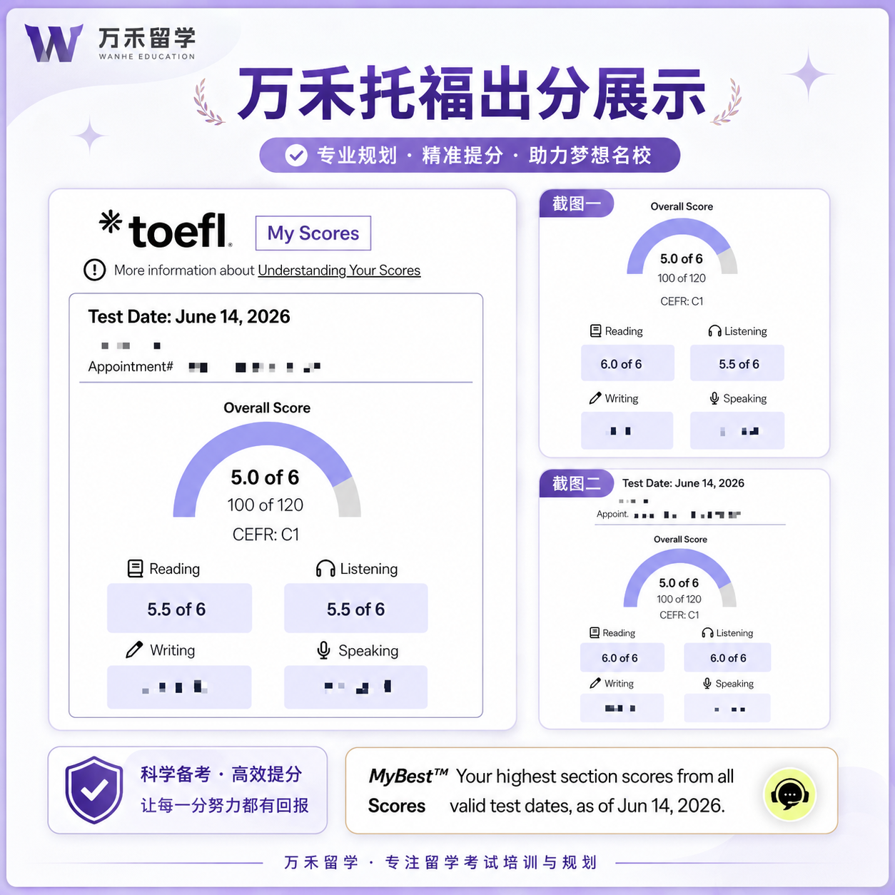 托福一直超顺利哦